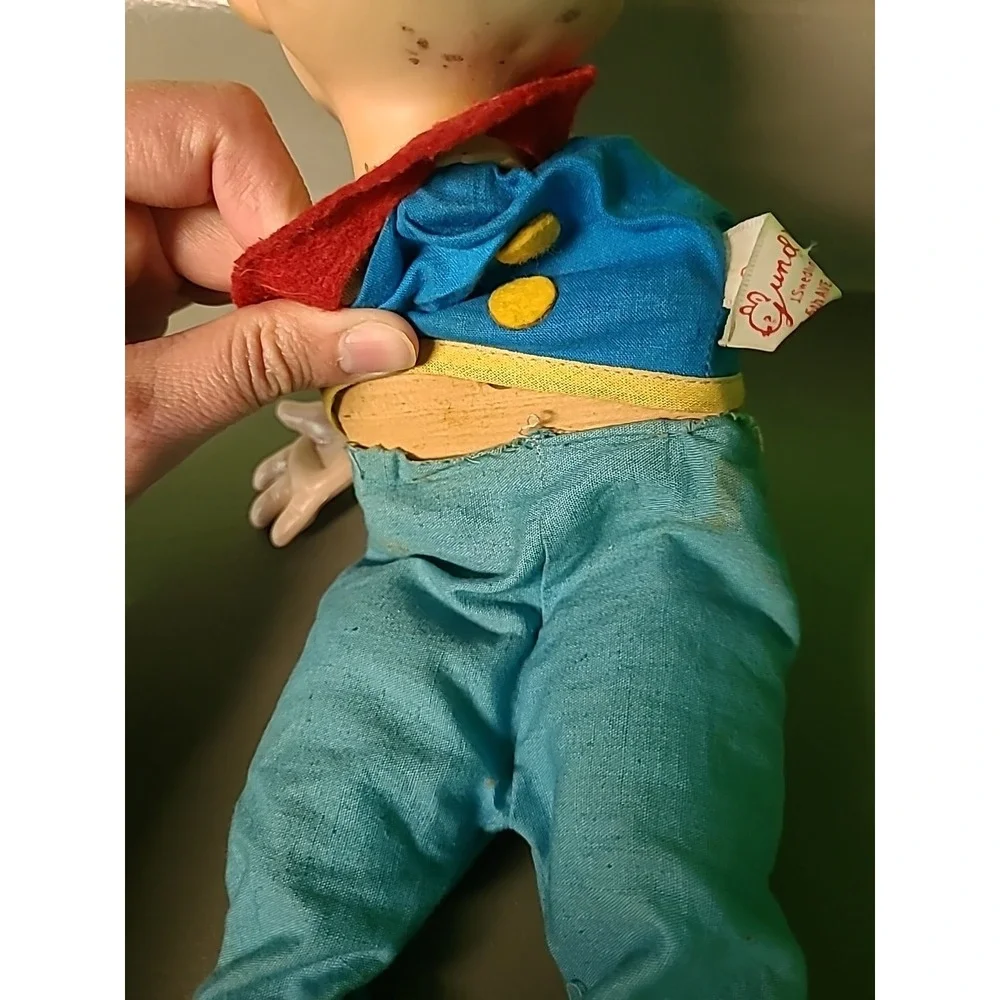 1960s Vintage Gund Popeye The Sailor Man‎ Doll Toy Puppet No Strings